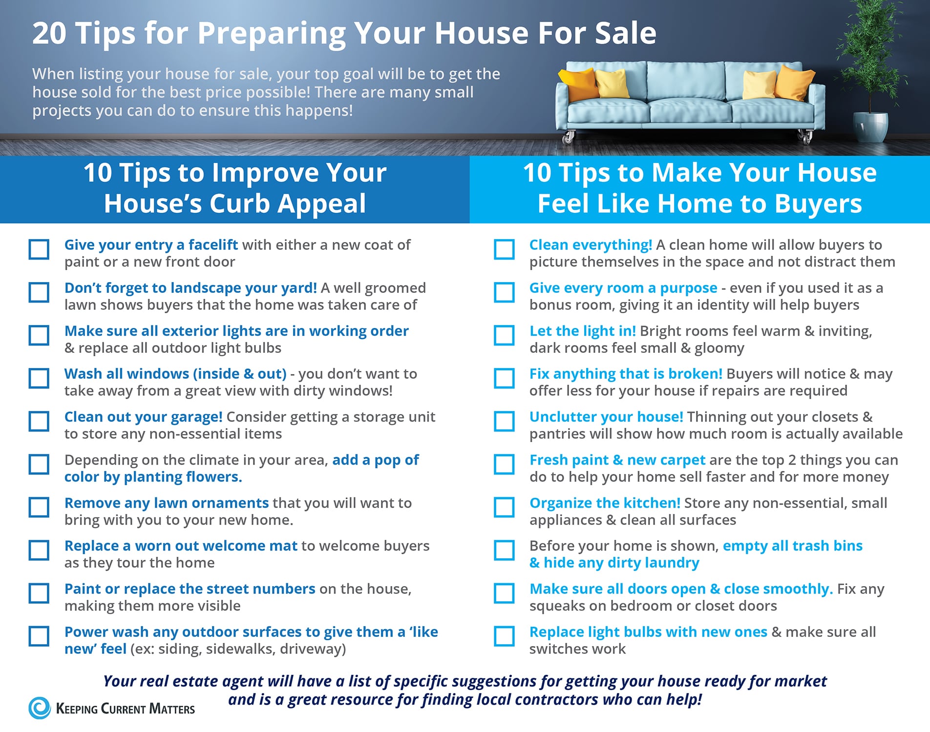20 Tips for Preparing Your House for Sale